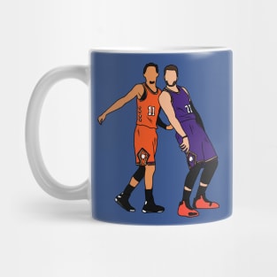 Trae Young And Luka Doncic Half Court Shot Mug